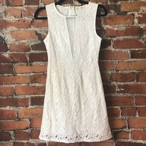 Floral Low-cut Dress | Black Swan